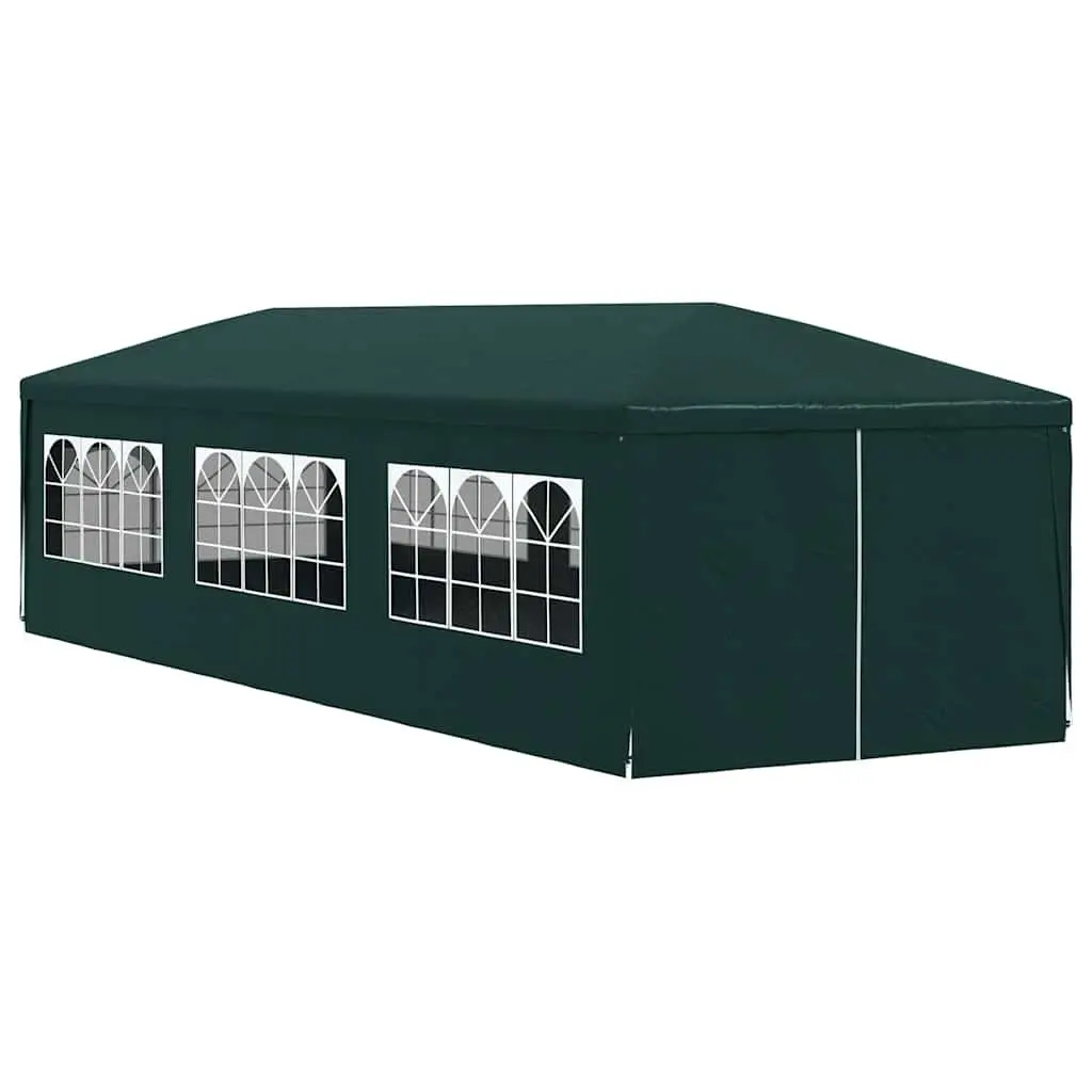 Party Tent Polyethylene 3x9m Green Outdoor Canopy Gazebo Garden Marquee