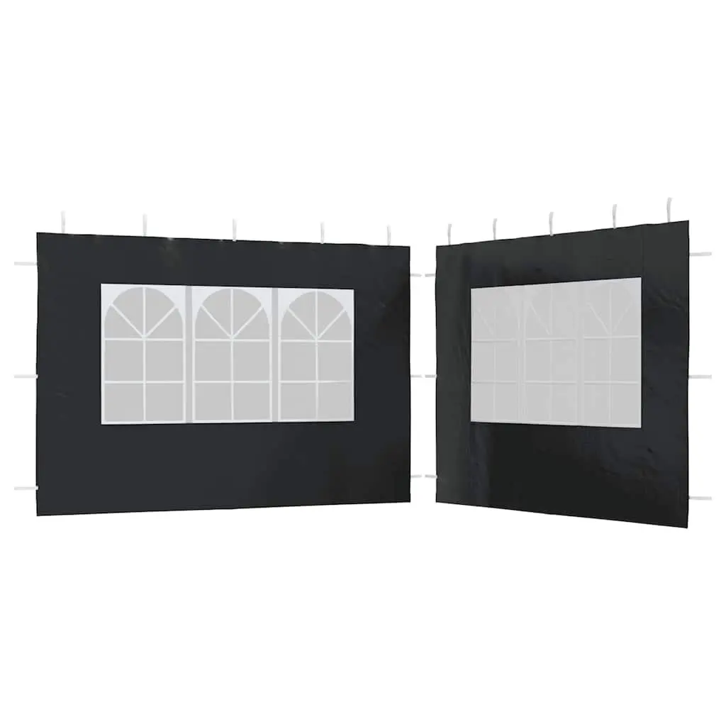 Weather-Resistant Marquee Tent Sidewall Panels with Windows