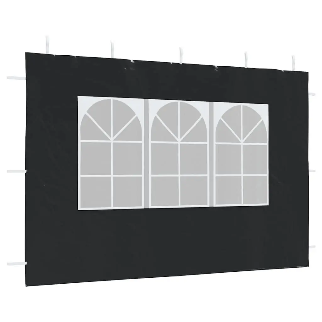 Weather-Resistant Marquee Tent Sidewall Panels with Windows