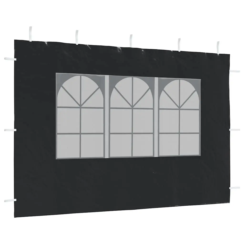 Weather-Resistant Marquee Tent Sidewall Panels with Windows