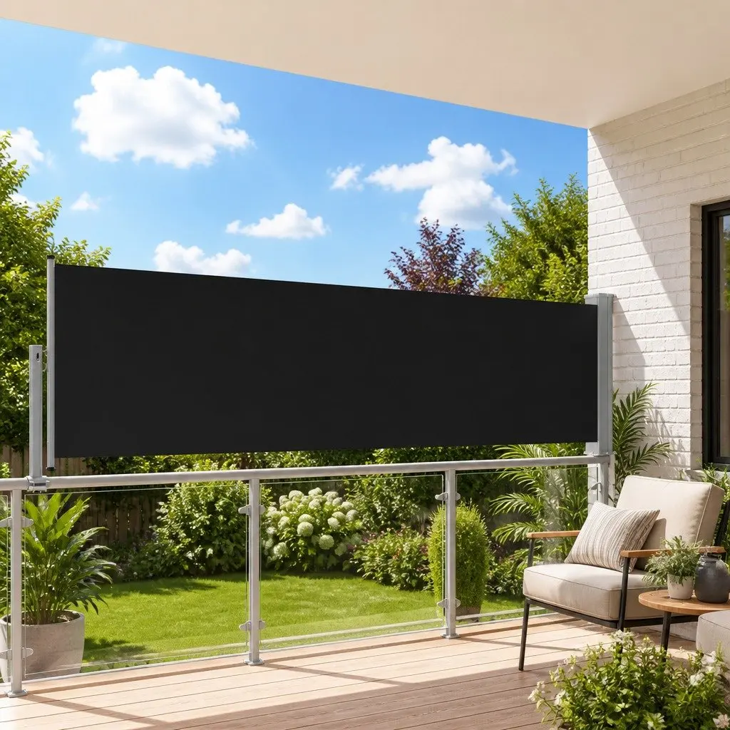 100 x 300 cm Retractable Side Awning for Patios