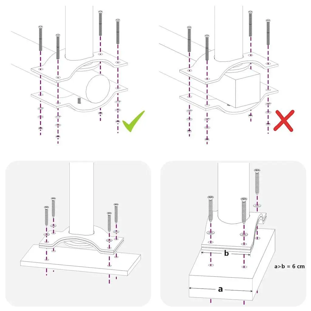 100 x 300 cm Retractable Side Awning for Patios