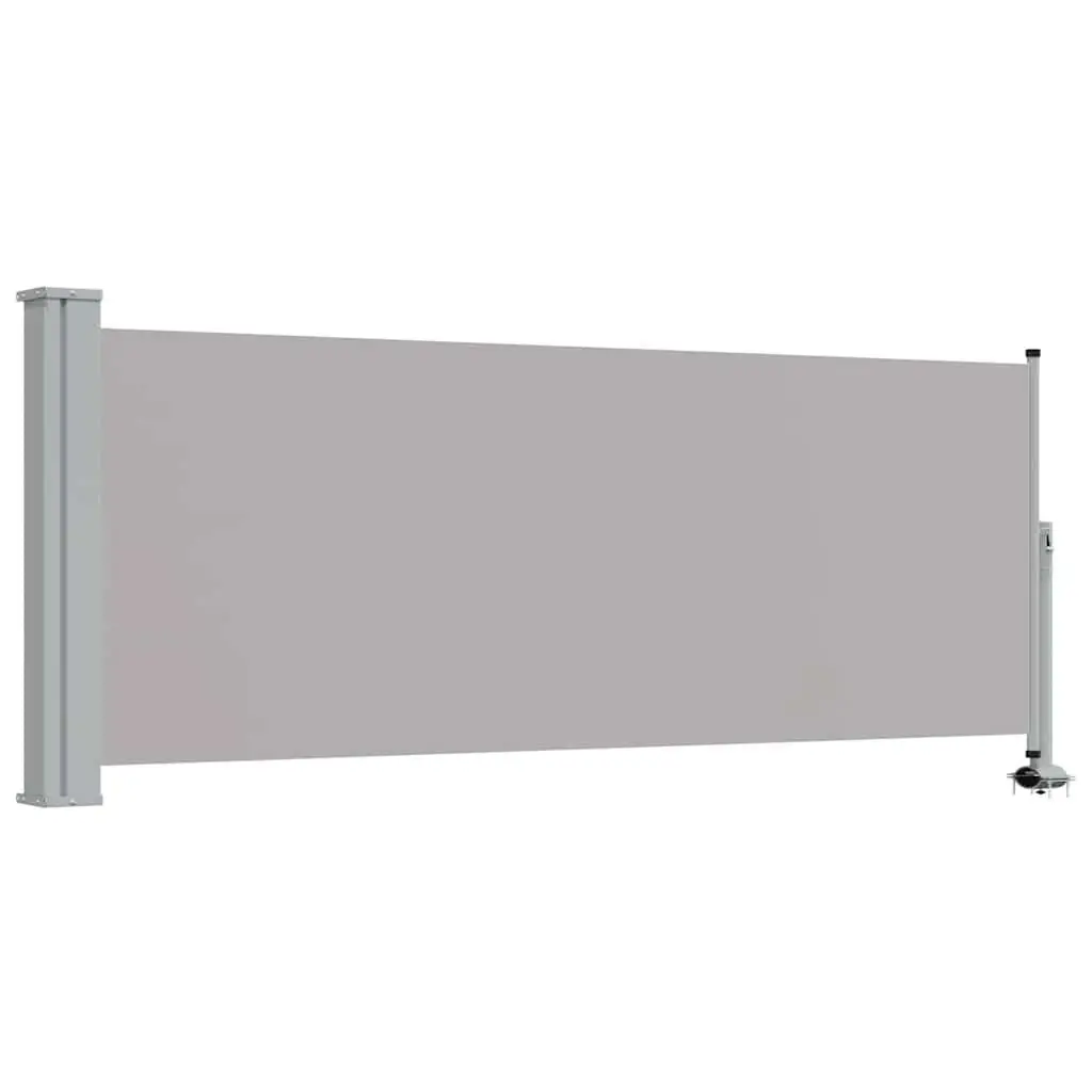 Grey Retractable Side Awning 100 x 300 cm