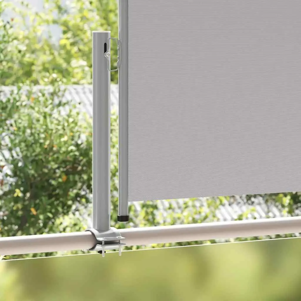 Grey Retractable Side Awning 100 x 300 cm