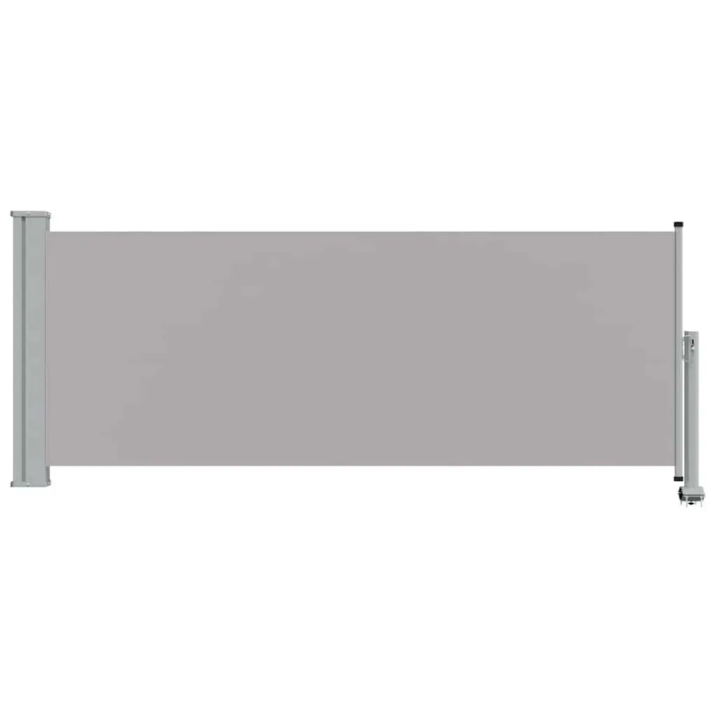 Grey Retractable Side Awning 100 x 300 cm