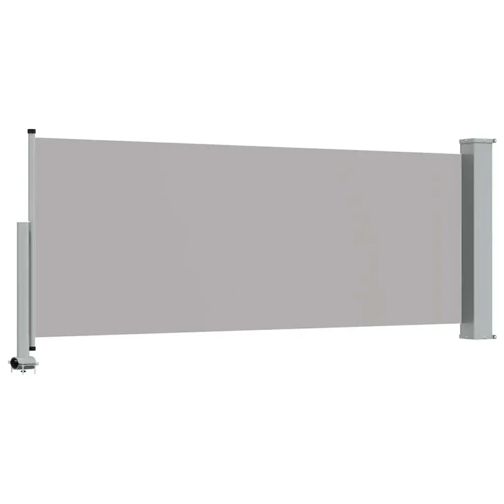 Grey Retractable Side Awning 100 x 300 cm