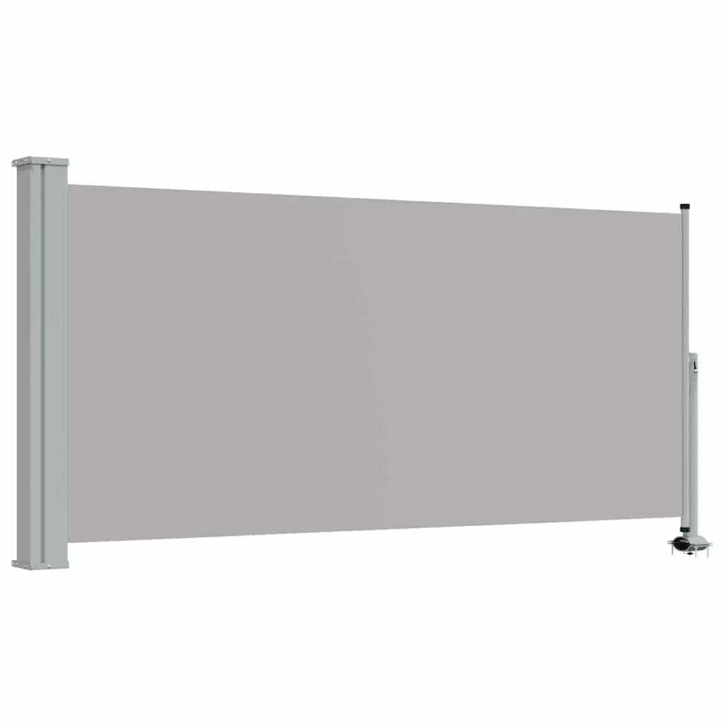 Grey Retractable Side Awning 120 x 300 cm