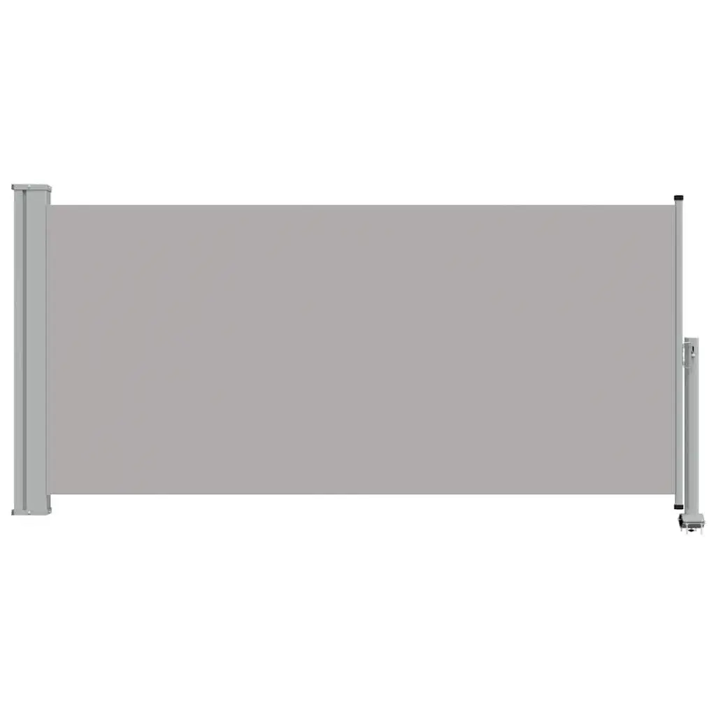 Grey Retractable Side Awning 120 x 300 cm
