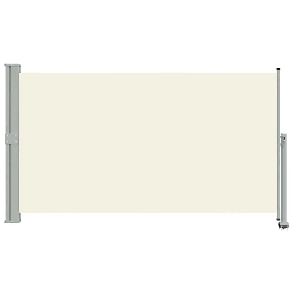 Cream Retractable Side Awning 140 x 300 cm