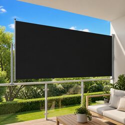 Retractable Side Awning 160 x 300 cm for Outdoor Spaces