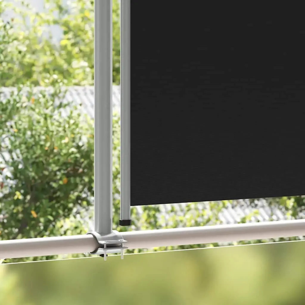 Retractable Side Awning Polyester 160 x 300 cm Black