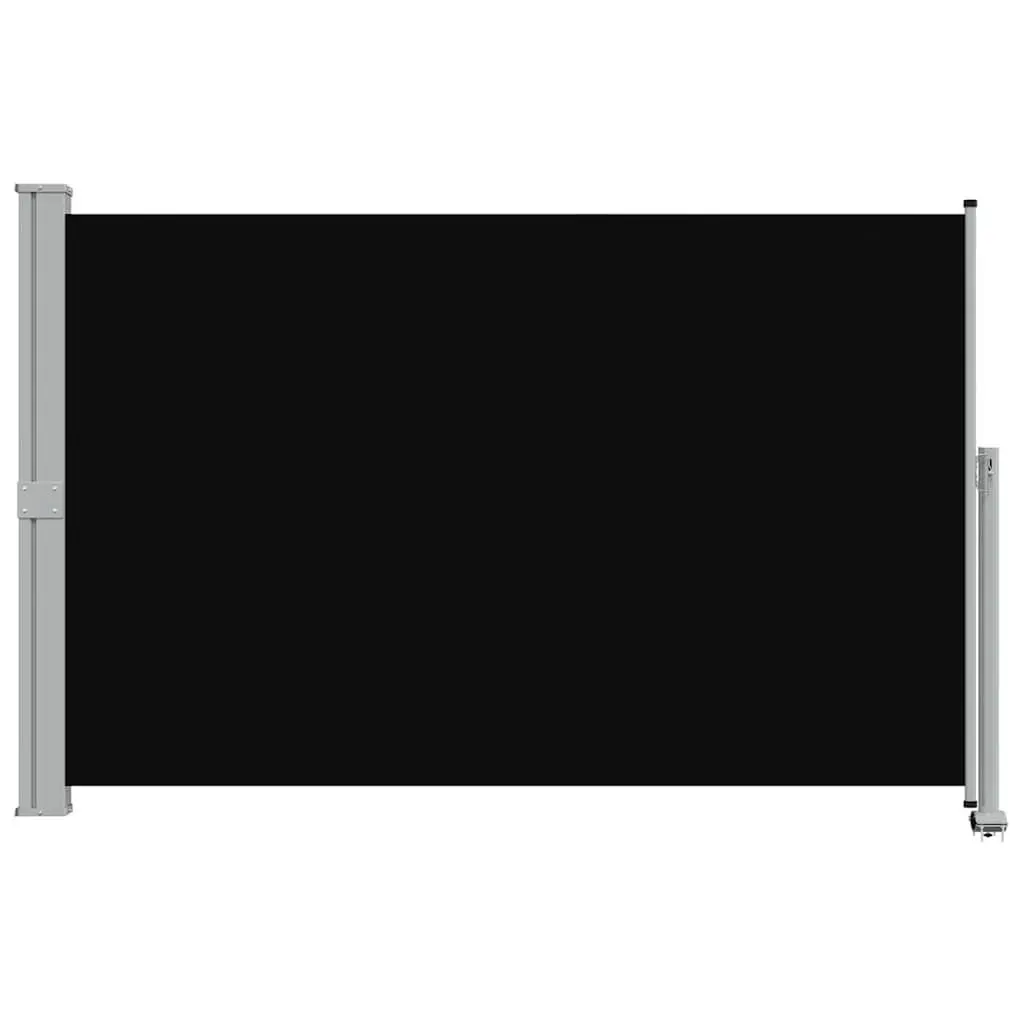 Retractable Side Awning Polyester 160 x 300 cm Black