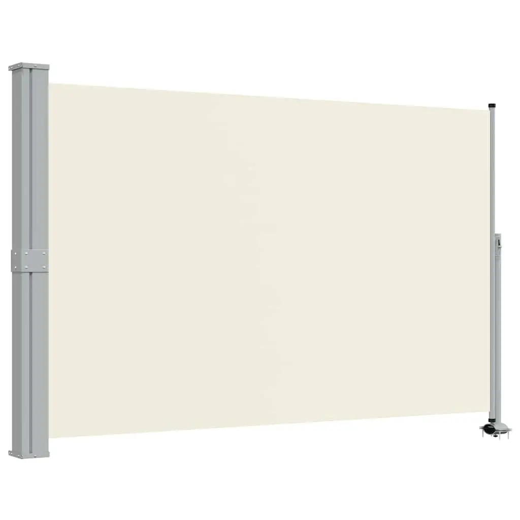 Retractable Side Awning Polyester 160 x 300 cm Cream