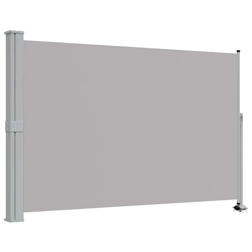 Grey Retractable Side Awning 160 x 300 cm
