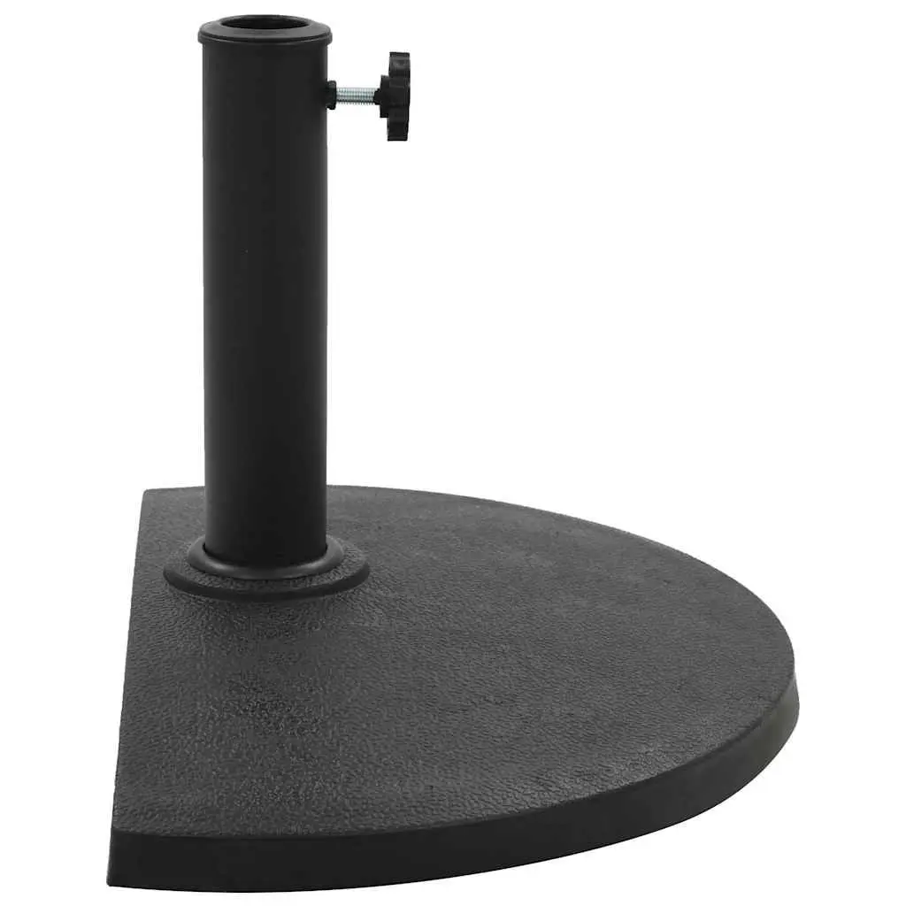 Weather-Resistant Half Round Outdoor Parasol Base
