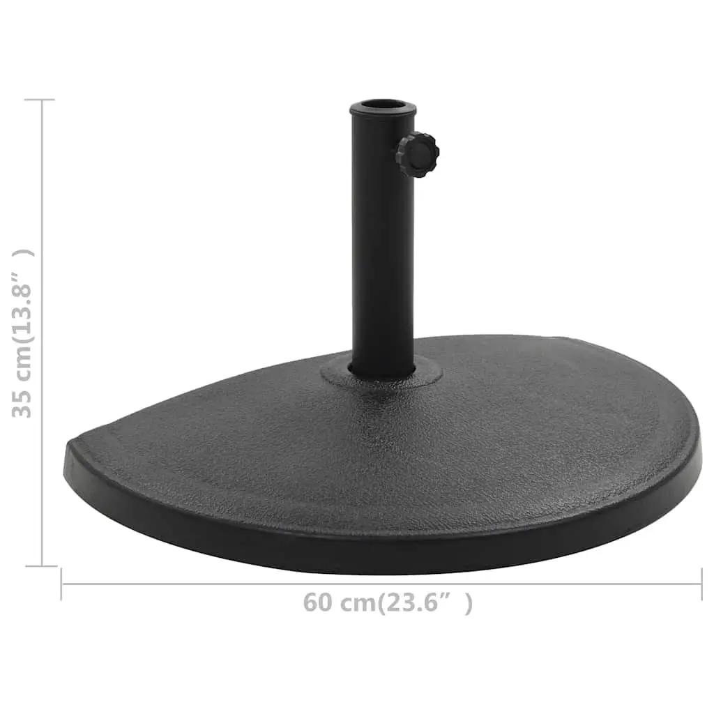 Half Round Parasol Base for Outdoor Umbrellas