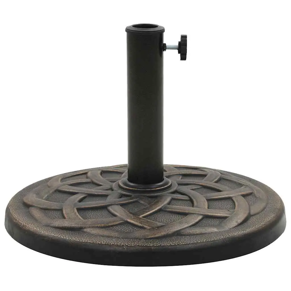 Round Polyresin Umbrella Stand for Patios