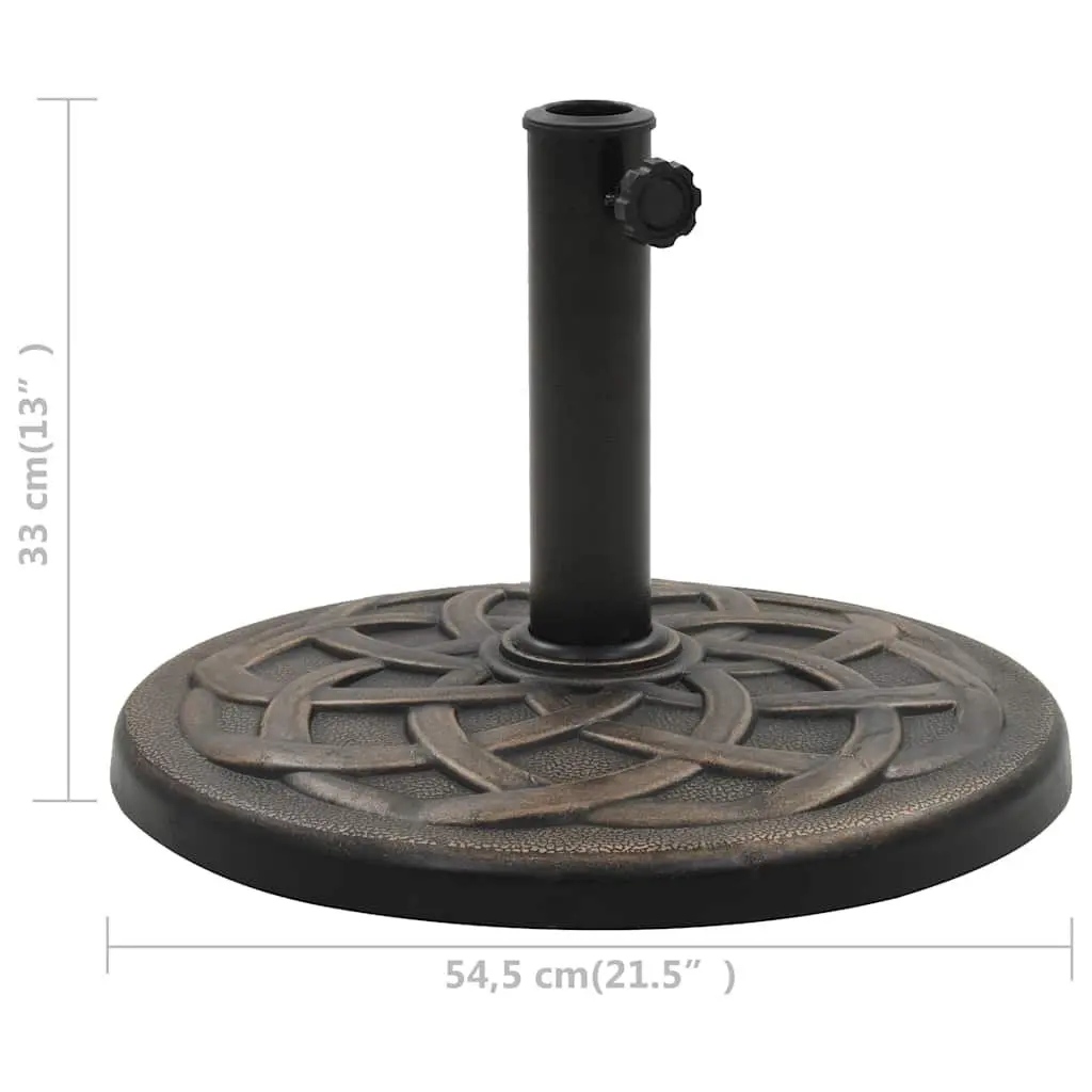 Round Polyresin Umbrella Stand for Patios