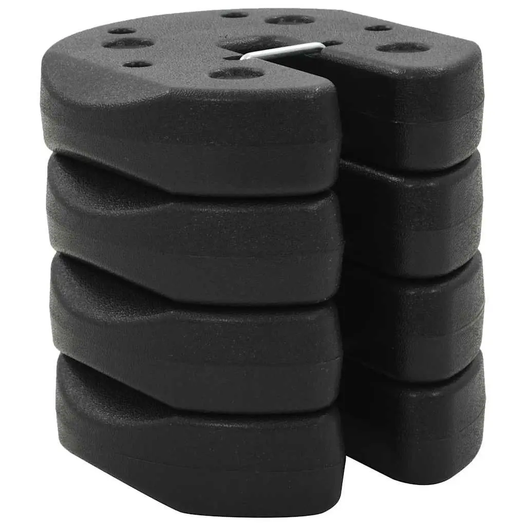 Concrete Gazebo Weight Plates 4 Pack Black 220mm Diameter 50mm Thick