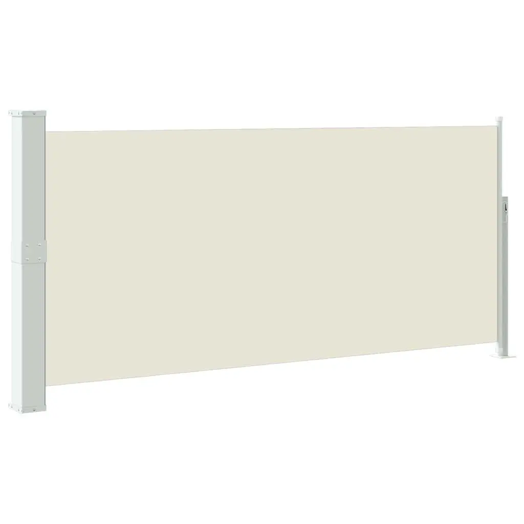 Retractable Side Awning Polyester 140 x 300 cm Cream