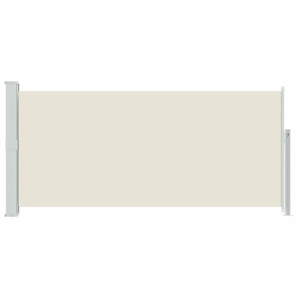 Retractable Side Awning Polyester 140 x 300 cm Cream