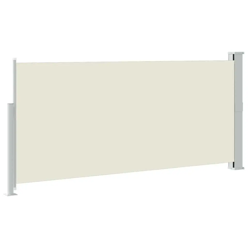 Retractable Side Awning Polyester 140 x 300 cm Cream