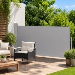 Sturdy Retractable Side Awning 140 x 300 cm for Outdoor Use