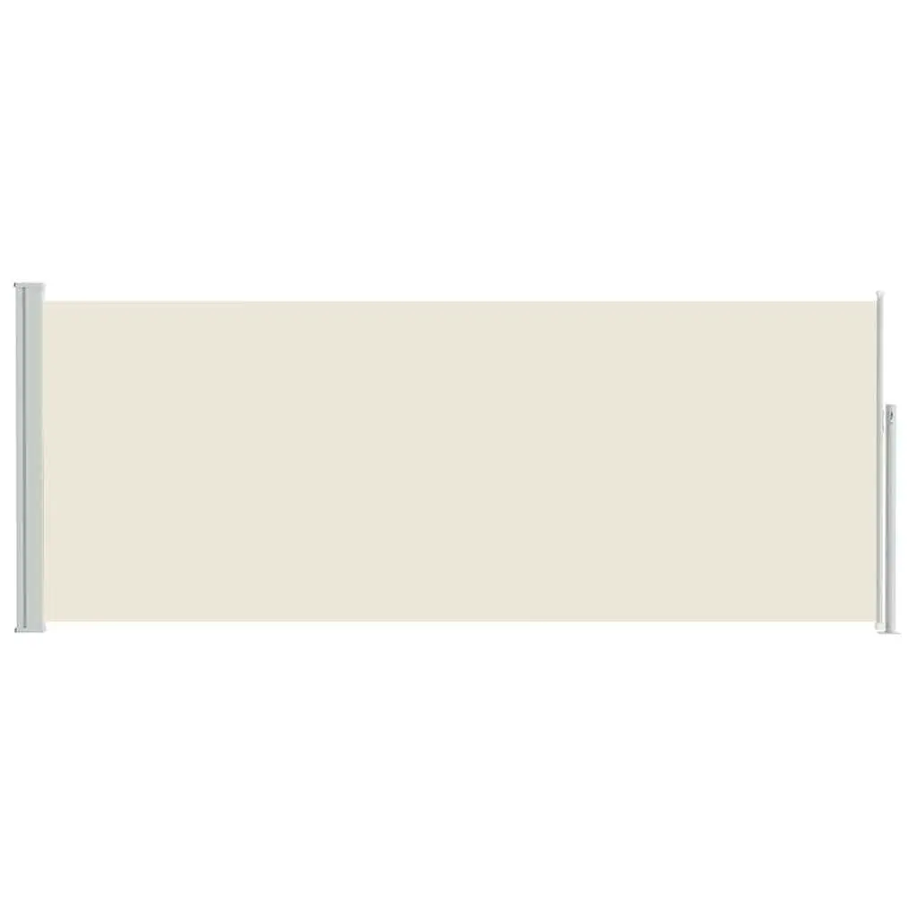Retractable Side Awning Polyester 117x314cm Cream
