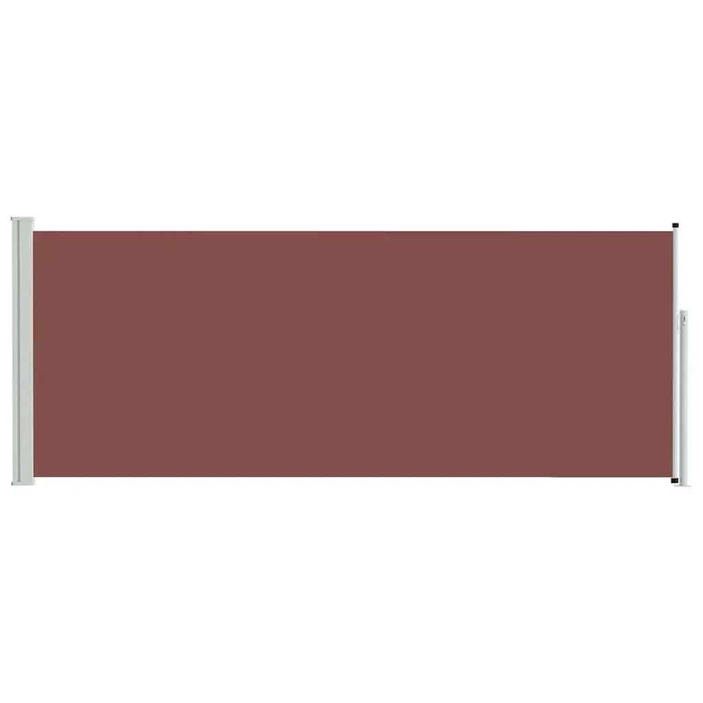 120 x 300 cm Retractable Side Awning in Brown
