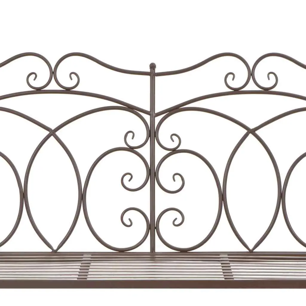 Antique Brown Garden Bench 104cm for Outdoor Use