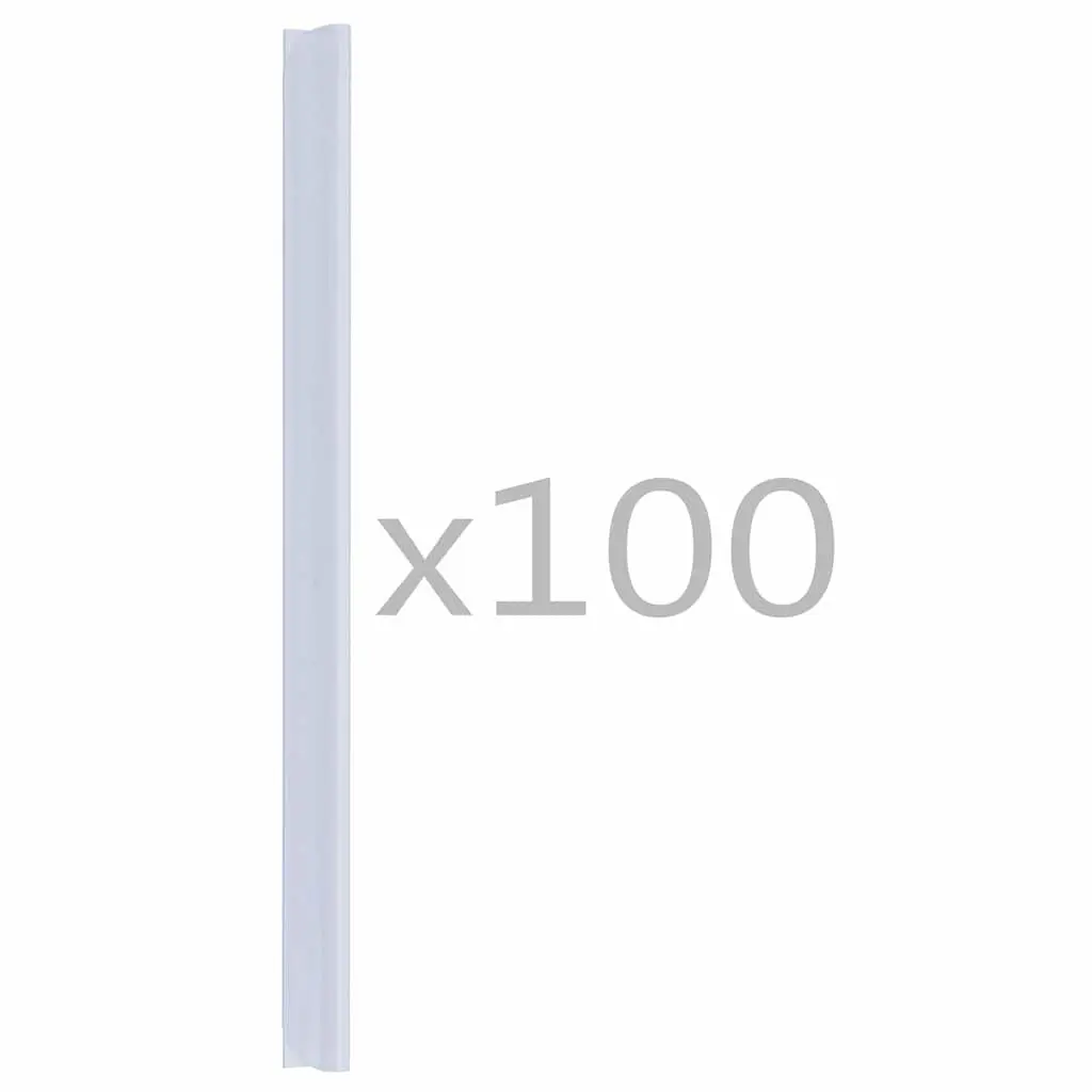 Fence Strip Clips PVC Transparent 100 pcs Fixing Hardware Barriers Accessories