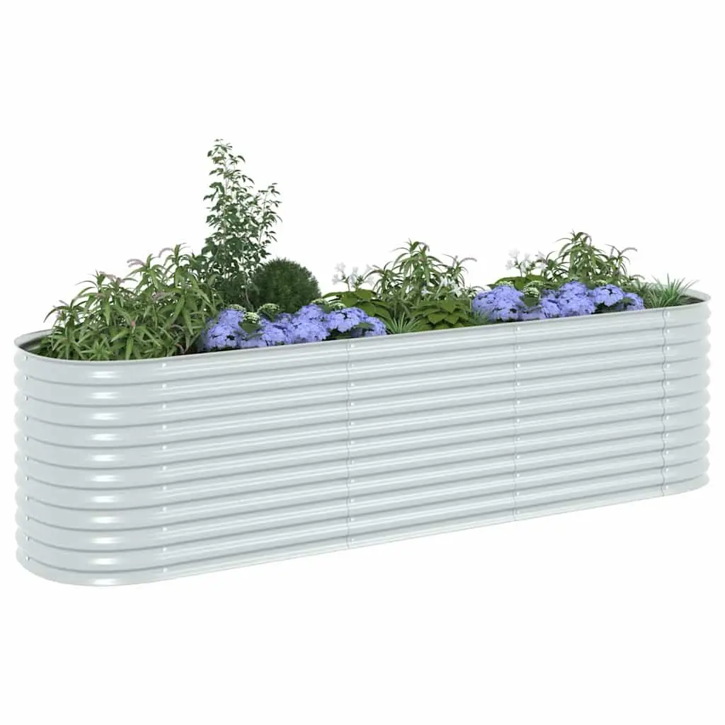 Galvanised Steel Raised Garden Bed 320x80x81cm