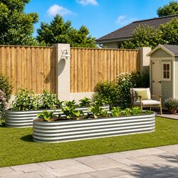 Durable Raised Garden Bed 320x80x44cm for Outdoor Use