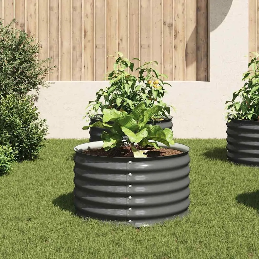 80x80x44 cm Galvanised Steel Raised Bed