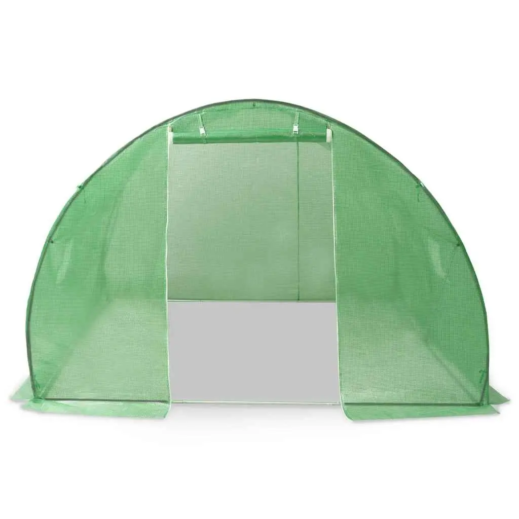 Greenhouse Galvanised Steel Frame 300x300x200cm Green 140g/m² PE Mesh