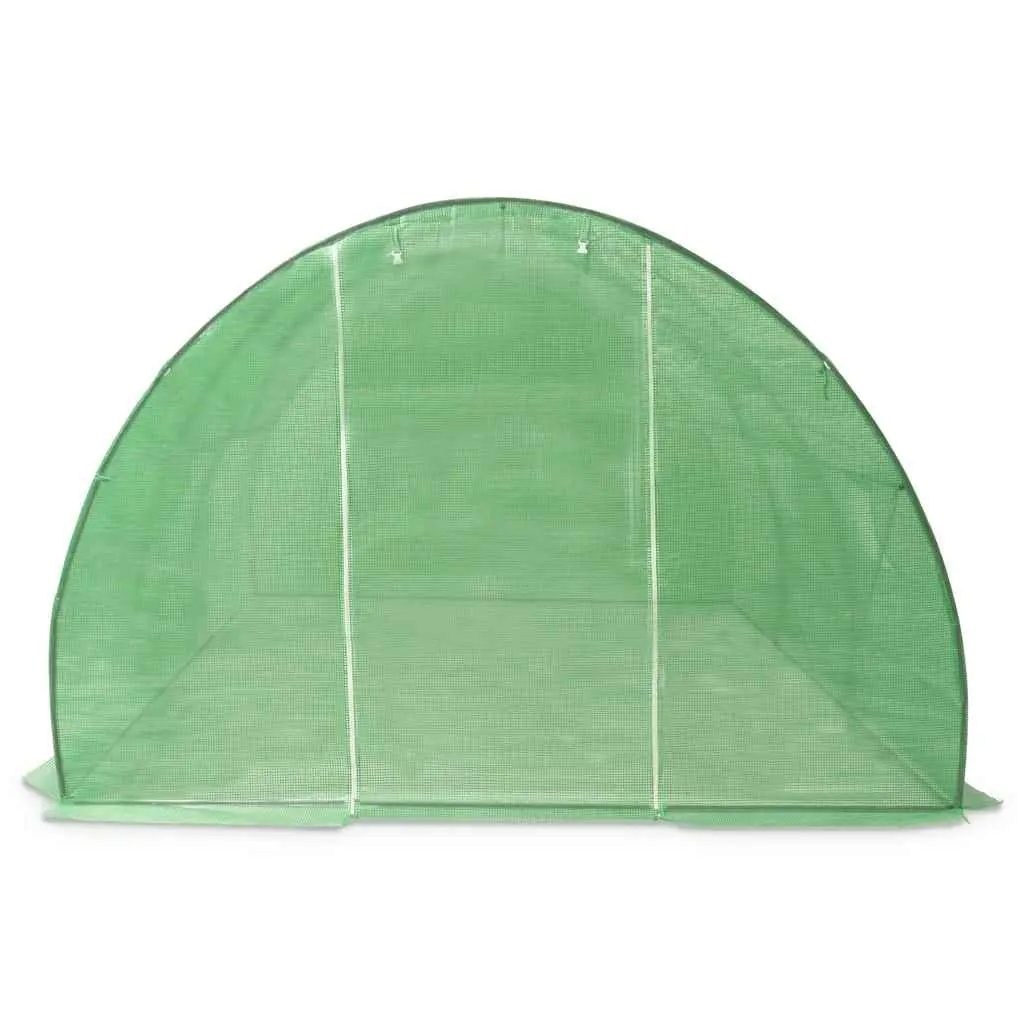 Greenhouse PE Mesh Fabric 450x300x200 cm Green Galvanised Steel Frame
