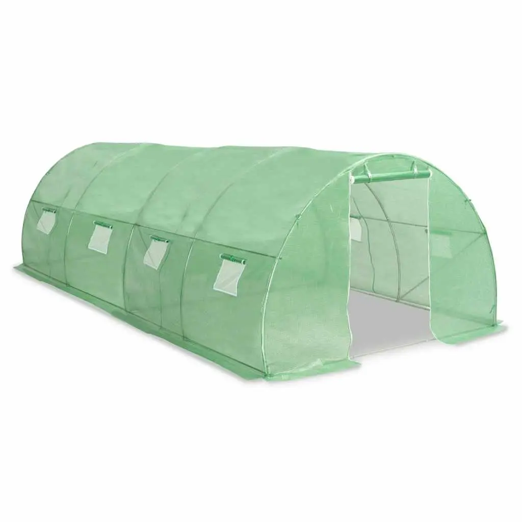 18 m² Greenhouse with Galvanised Steel Frame