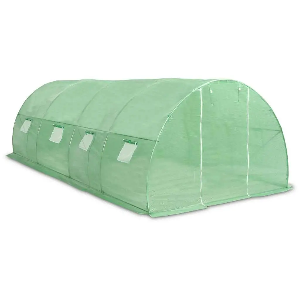 18 m² Greenhouse with Galvanised Steel Frame
