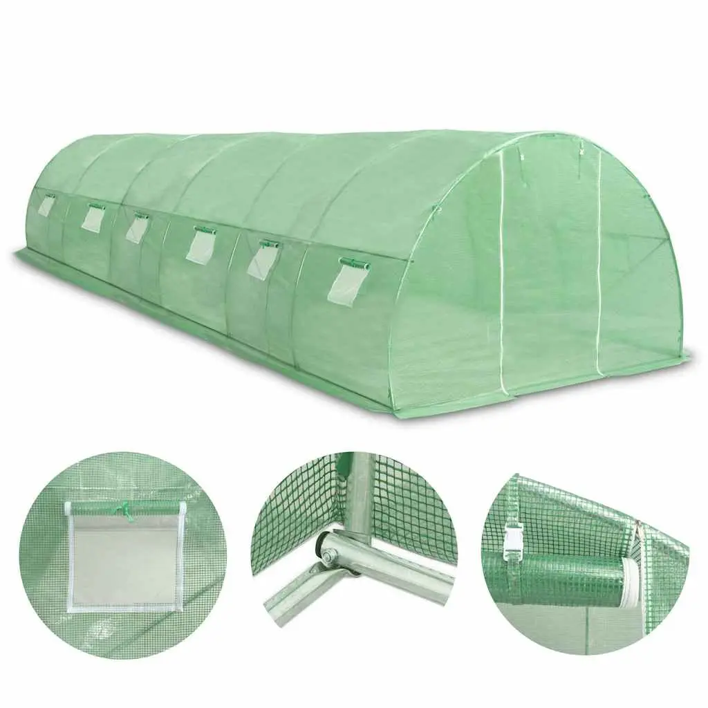 Greenhouse 27 m² with Ventilation Windows