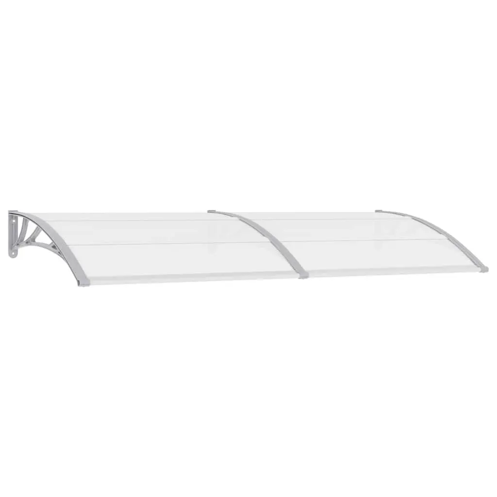Grey Polycarbonate Door Canopy 240x100cm