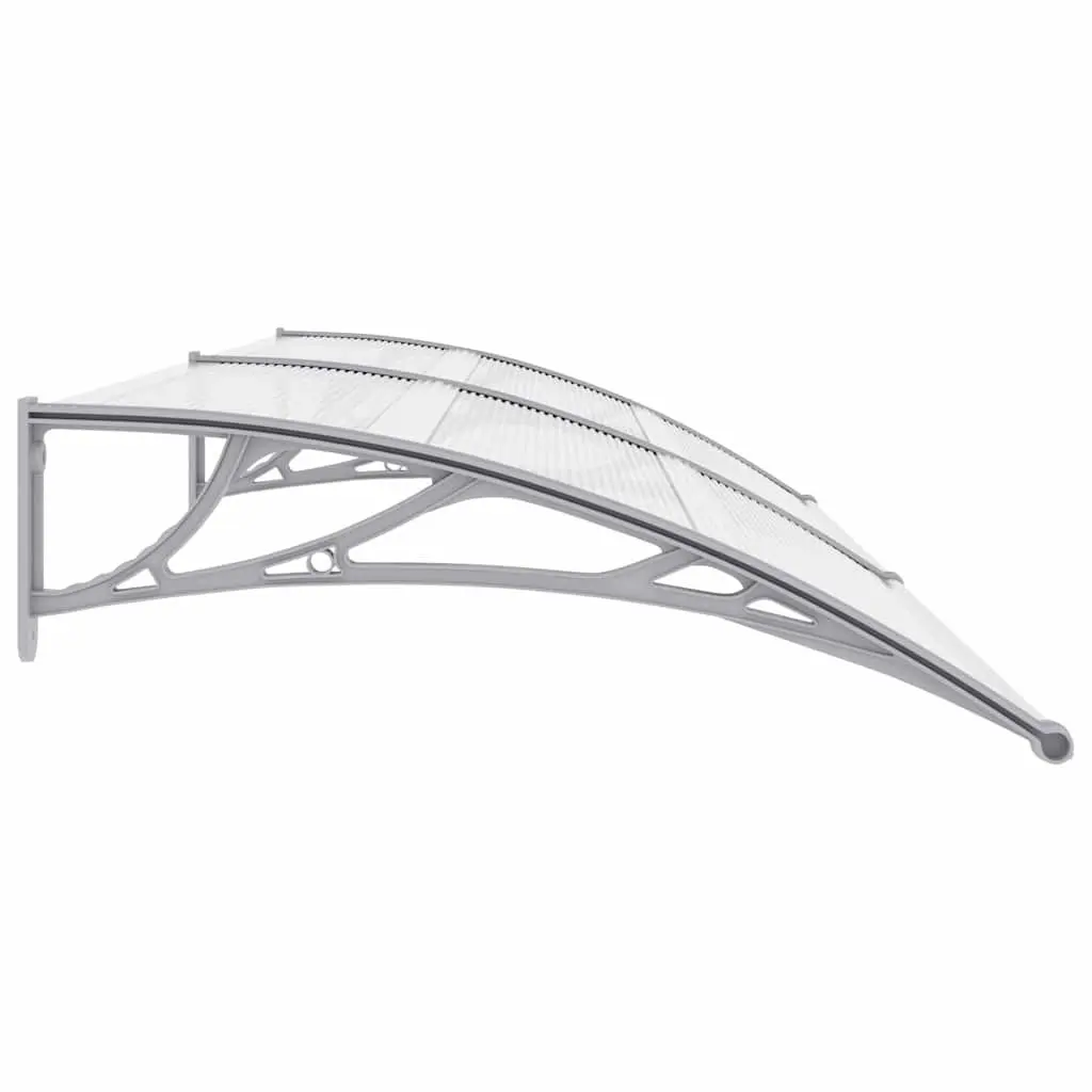 Grey Polycarbonate Door Canopy 240x100cm