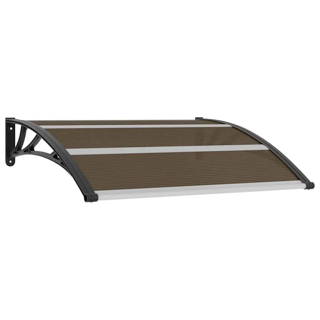Black Door Canopy 120x100cm Weather Protection Awning
