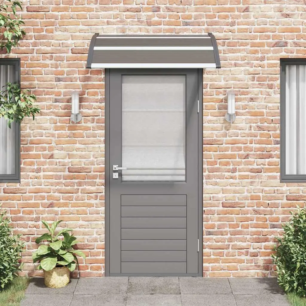 Black Door Canopy 120x100cm Weather Protection Awning