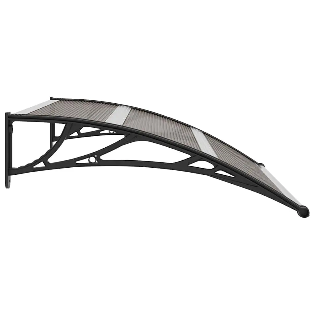 Black Door Canopy 120x100cm Weather Protection Awning