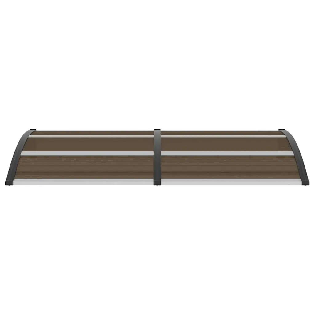 Black Polycarbonate Door Canopy 200x100cm