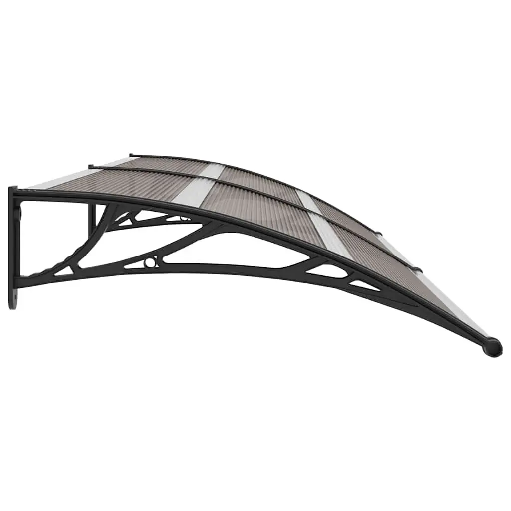 Black Door Canopy 240x100cm Polycarbonate Awning
