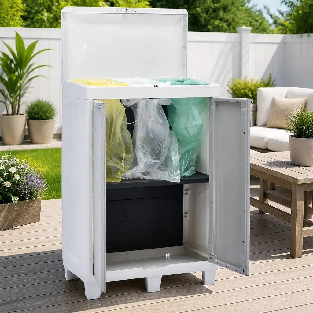 Garden Rubbish Bin for Waste Separation