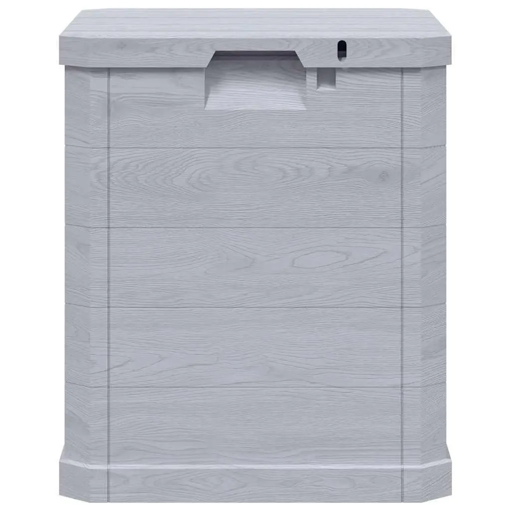 90L Weather-Resistant Grey Garden Storage Box