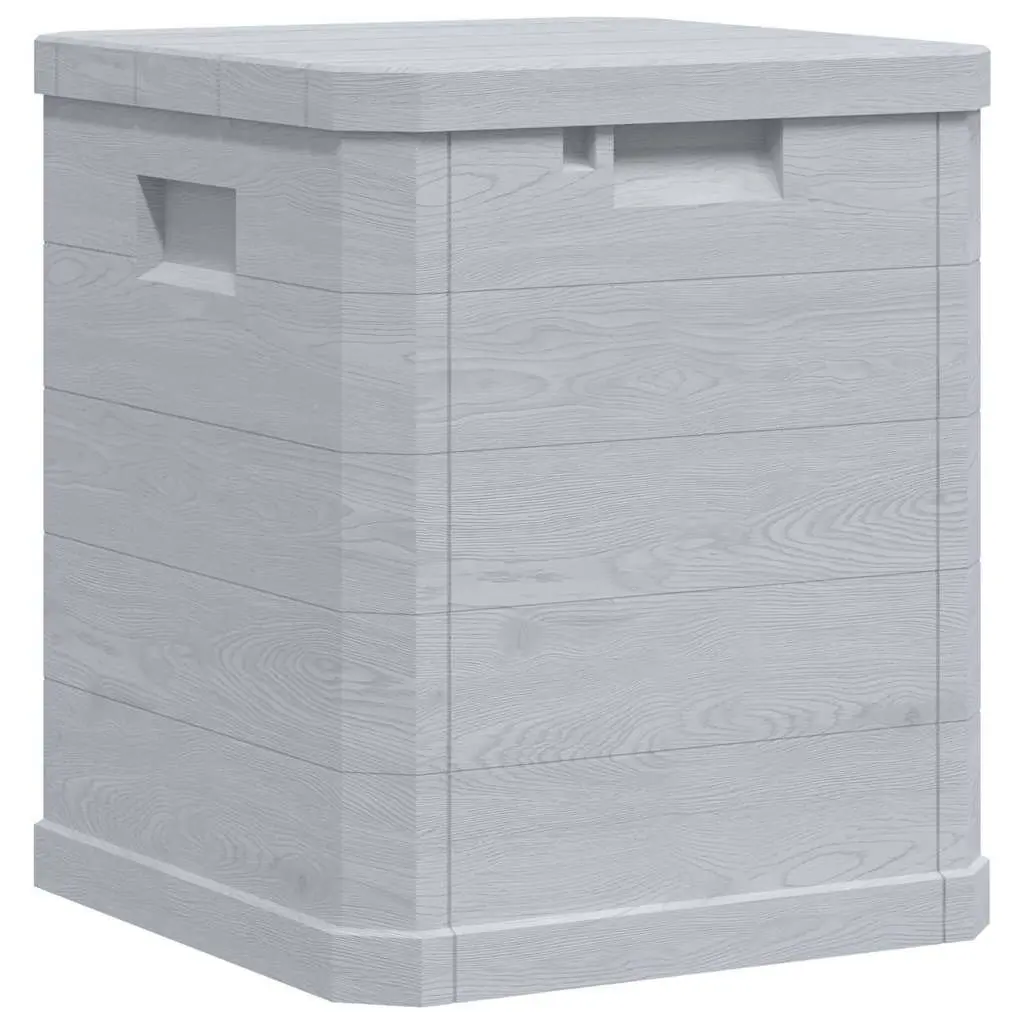 90L Weather-Resistant Grey Garden Storage Box