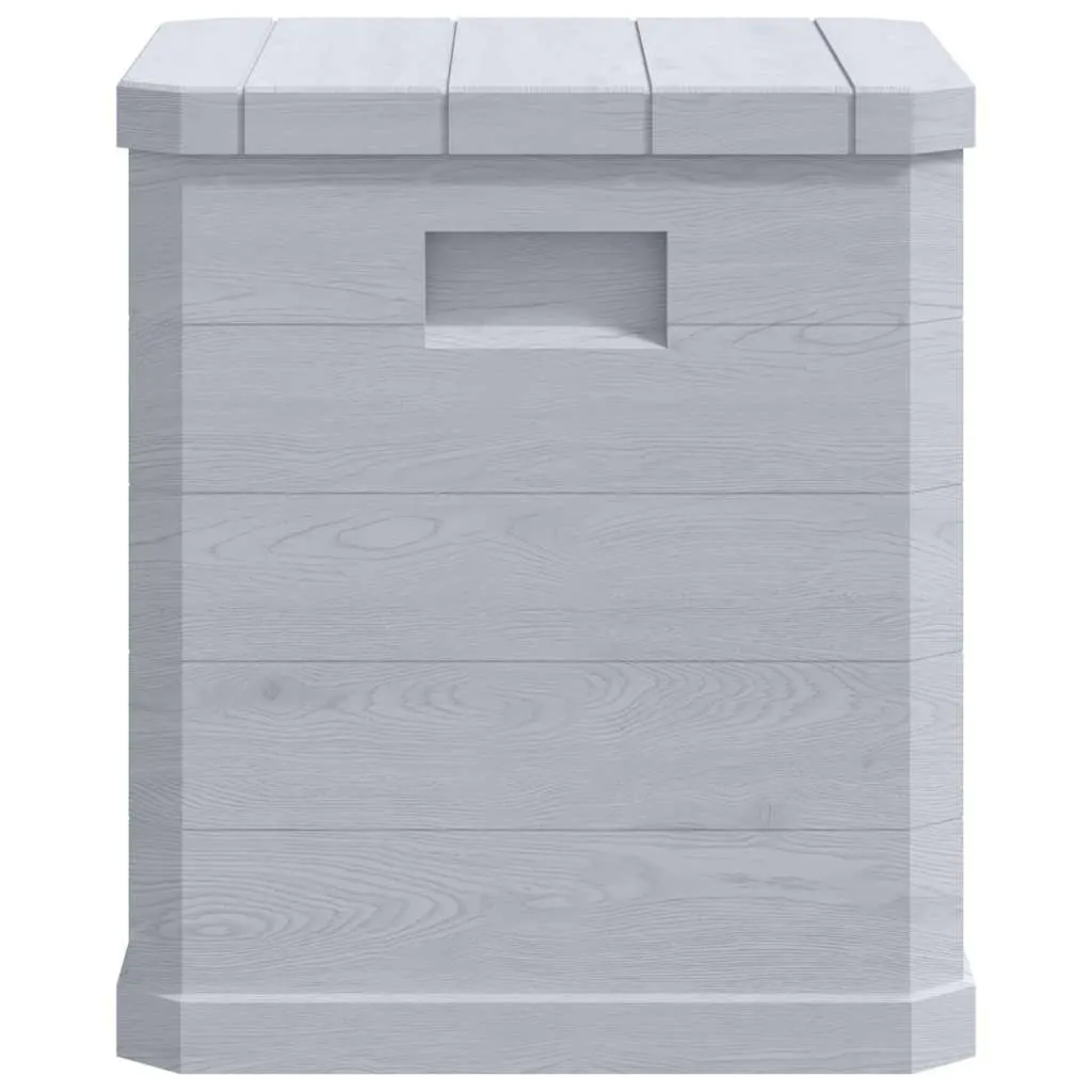 90L Weather-Resistant Grey Garden Storage Box